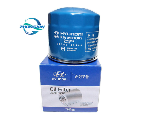 Hyundai CEED Filtro de aceite metálico para automóviles 26300-35503 2630035503 2630035500 Eficiencia